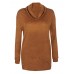 Women Casual Turtleneck Long Sleeve Solid Color Sweaters