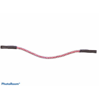 Pink and Silver Crystal Browband