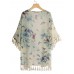 L  5XL Butterfly Print Tassel Kimonos Bohemian Beach Cardigan